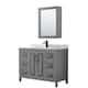 Option Dark Gray / White Carrara Marble Top / Matte Black