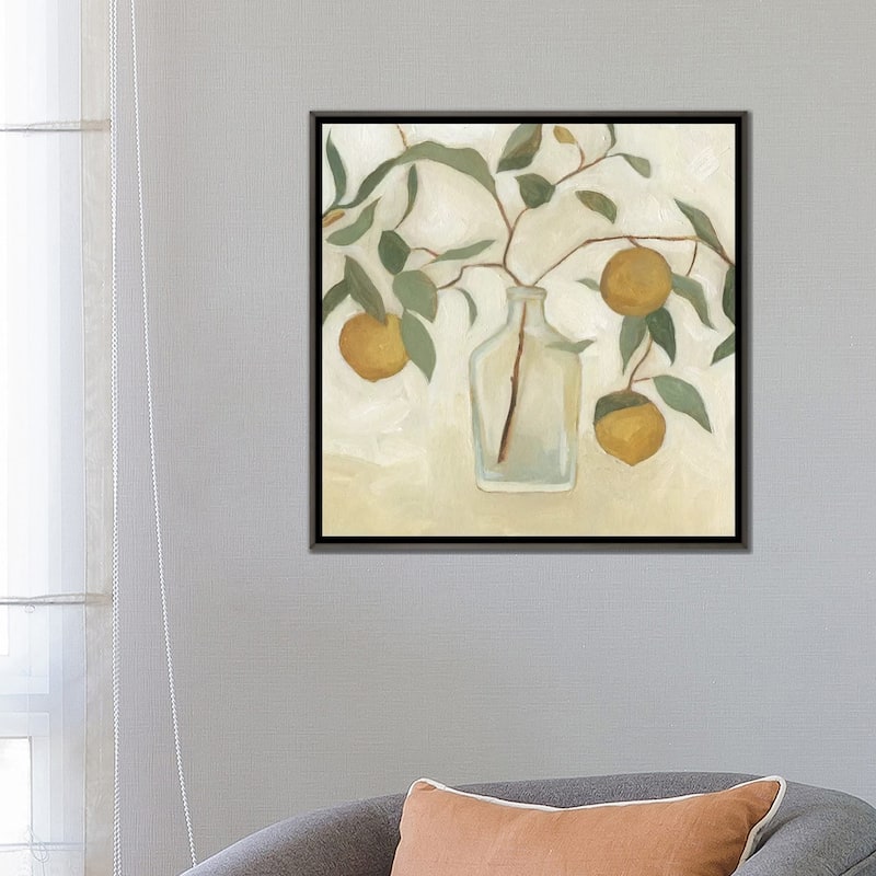 iCanvas "Greenery Still Life I" by Emma Scarvey Framed
