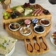preview thumbnail 4 of 30, Picnic at Ascot Personalized Patented Bamboo Swiveling Cheese