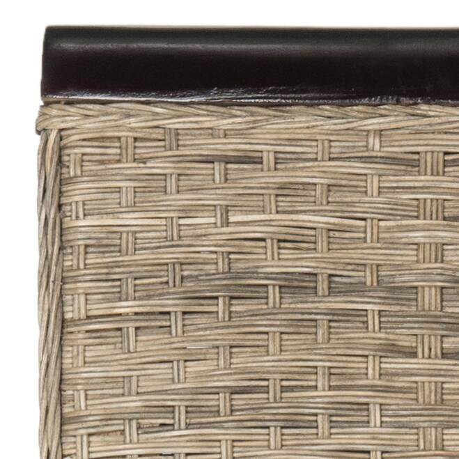 SAFAVIEH Gunvor Grey Wicker Dining Chair (Set of 2) - 17.3" x 24" x 39.3" - 17Wx24Dx39H
