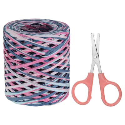 Raffia Ribbon, Natural Raffia String with Scissor, 218 Yards