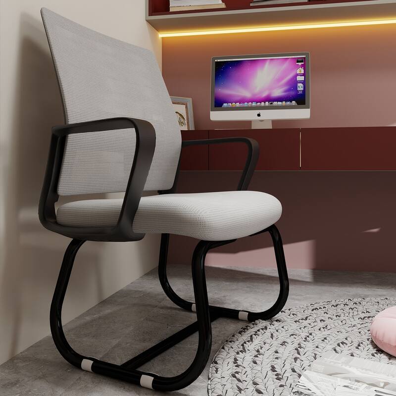 Minimalist Modern Office Chair - Metal Frame, Soft & Comfortable, Home & Office Use, Multiple Colors Available