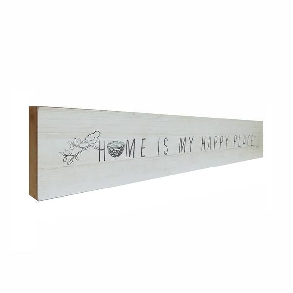 Shop 35 75 White And Black Home Is My Happy Place Wall Sign