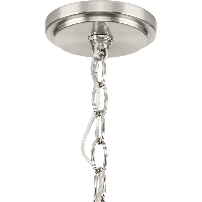 Gilliam Collection Fifteen-Light Brushed Nickel New Traditional Chandelier - 35.5 in x 35.5 in x 38.37 in