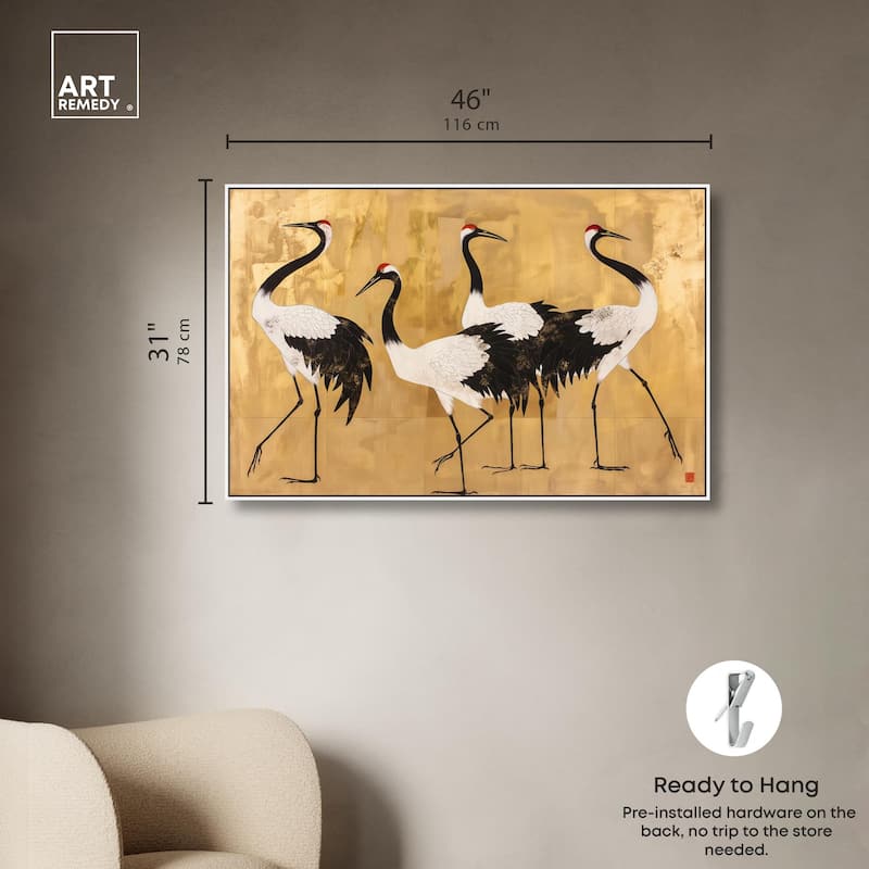 Birds of Gold Canvas by Art Remedy
