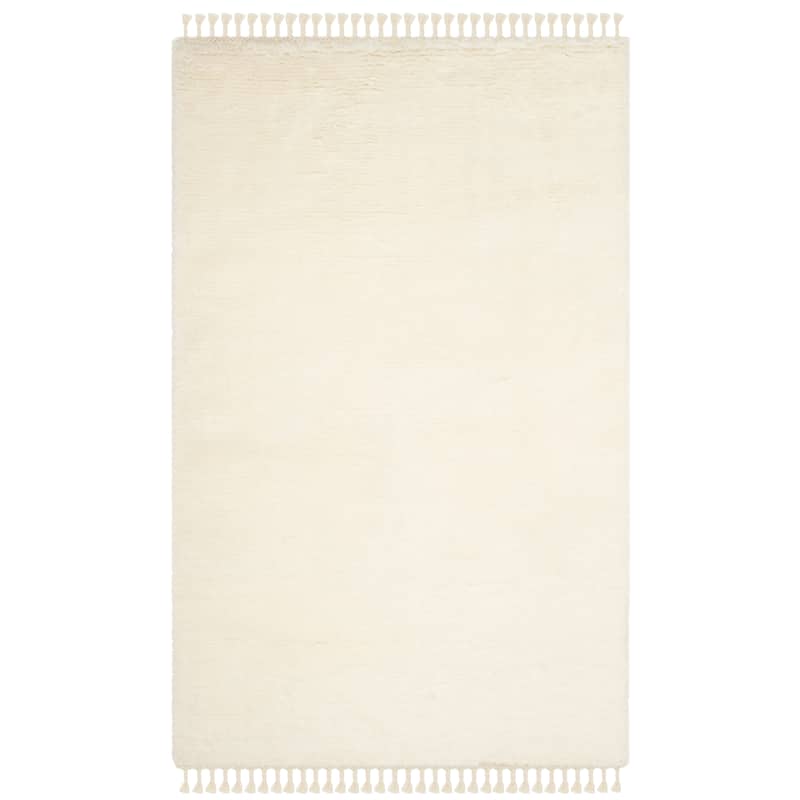 SAFAVIEH Hand-knotted Casablanca Shag Seva Tribal Wool Rug