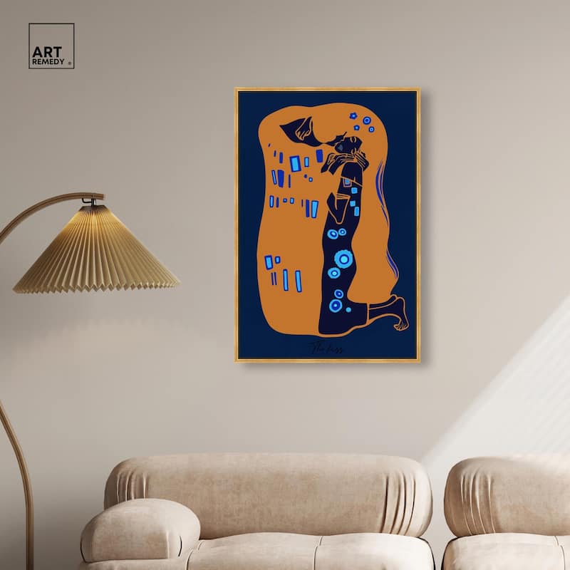 The Kiss Canvas by Art Remedy