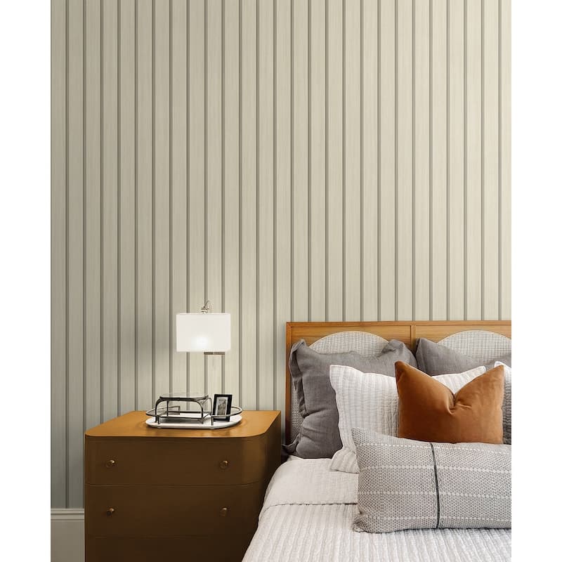 Stacy Garcia Home Faux Wooden Slats Peel and Stick Wallpaper