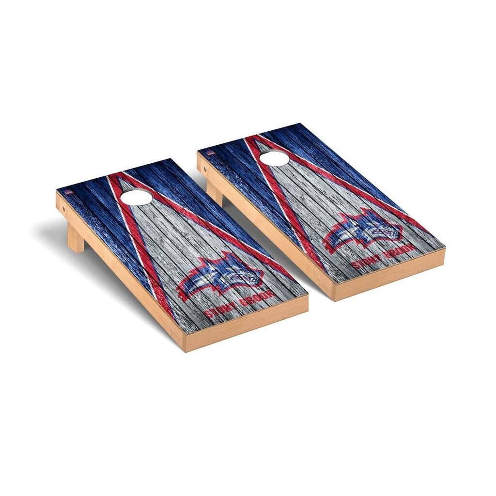 SUNY Stony Brook Seawolves Triangle Cornhole Board Set
