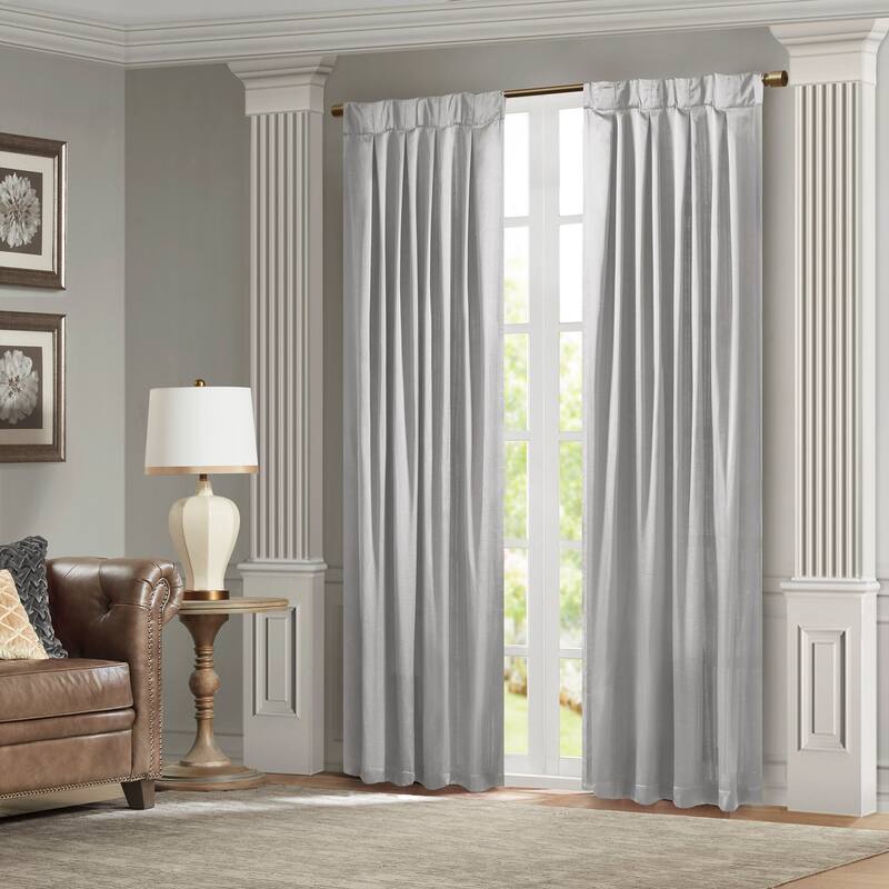 Pleat Curtain Panel with Tieback