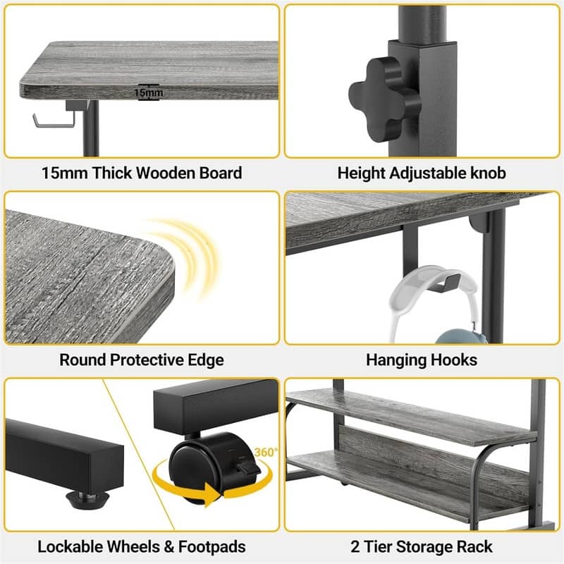 32" Height Adjustable Standing Desk