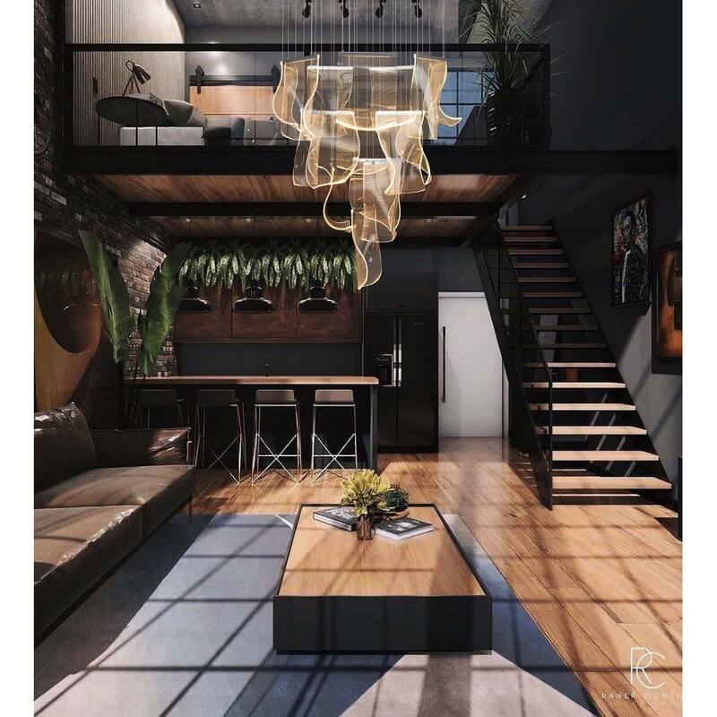 Luxury Acrylic Chandelier 31.5" Wide 16 lights LED Multi Light