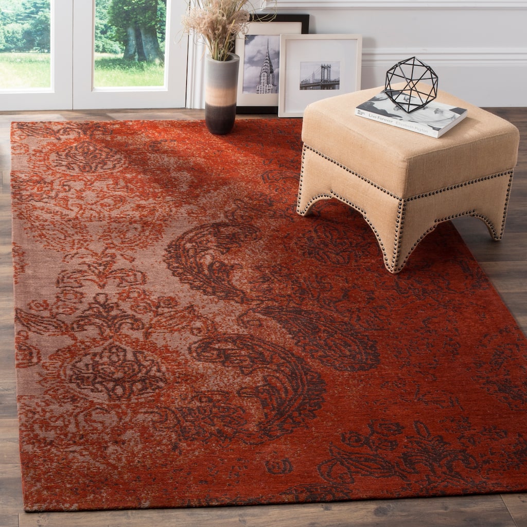 SAFAVIEH Classic Vintage Boho Niamh Distressed Oriental Cotton Rug