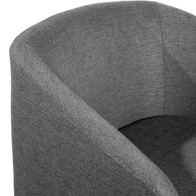 Traditional Club Style Accent Chair with 360° Swivel Metal Base