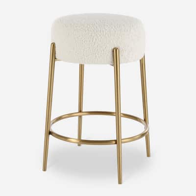 Uttermost 23810 Arles 20" Wide Stainless Steel Framed Polyester - Brass