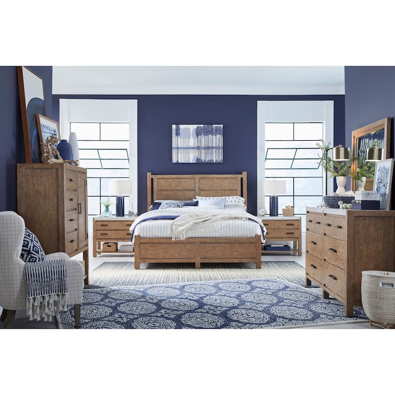 Magnussen Home Plum Creek Sierra Brown Panel Bed