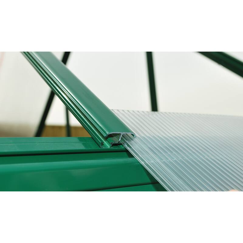 Mythos 6 ft. Green/Multiwall DIY Greenhouse Kit