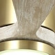 preview thumbnail 9 of 8, Modern Sand Gold Low Profile Flush Mount Ceiling Fan with LED and Remote - 52 Inches