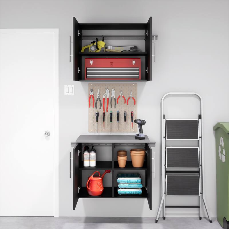 Prepac HangUps 2-Door Base Storage Cabinet - 30" W x 24" H x 16" D