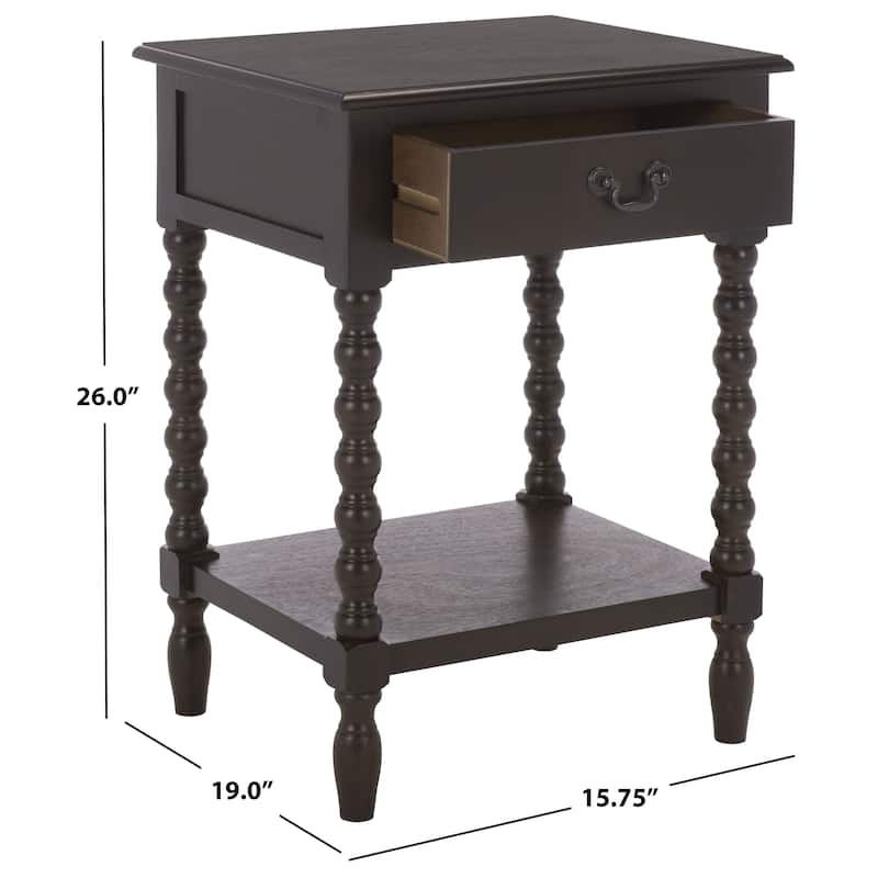 SAFAVIEH Christena Accent Table - 19" W x 15.8" L x 26" H - 19"W x 16"D x 26"H