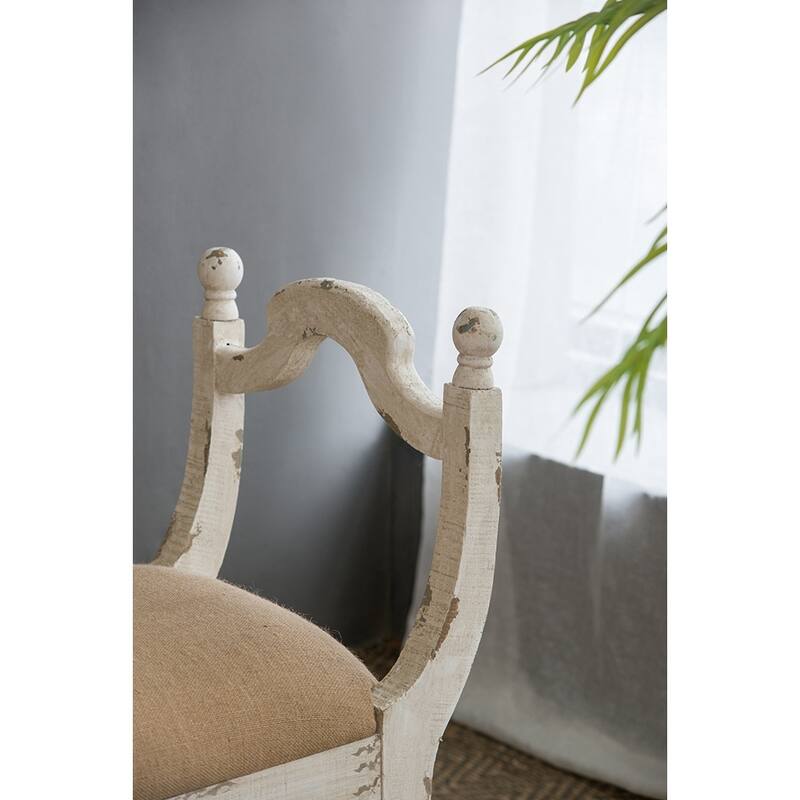 30.7x15.7x30.7"Bench,Farmhouse/French Country Style Vanity Chair
