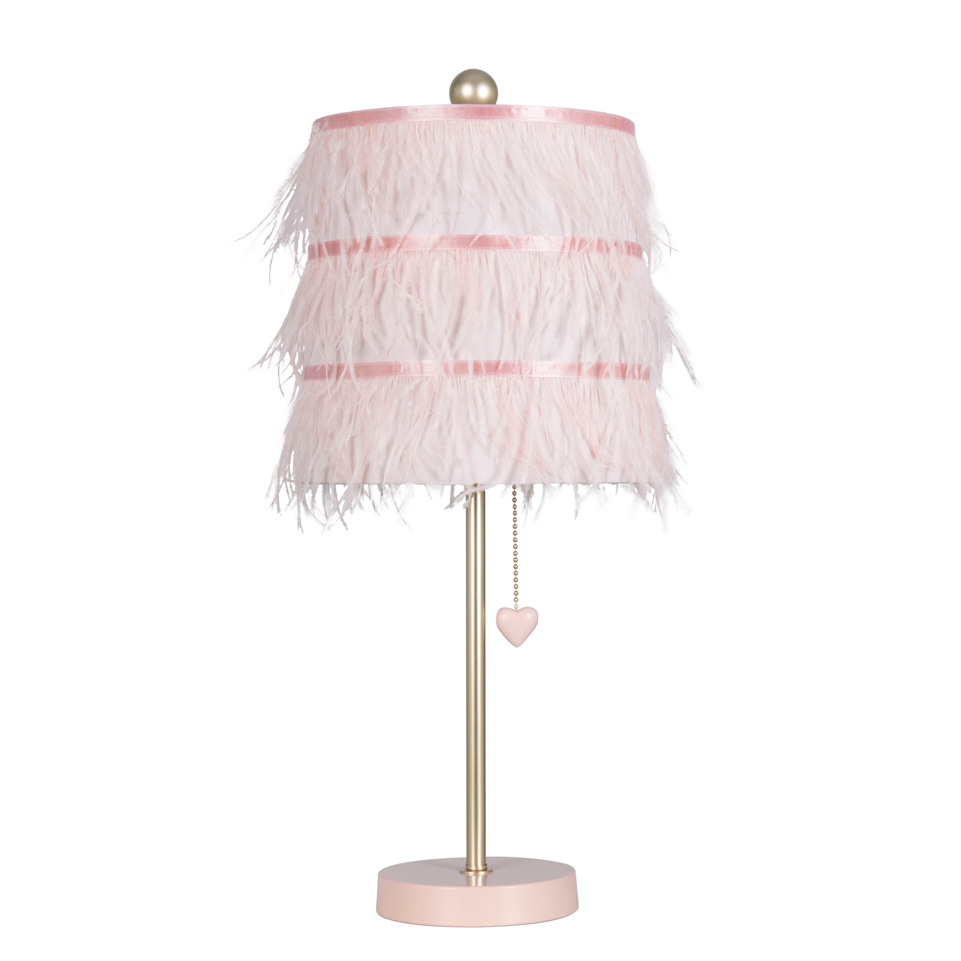 Shabby chic feather table lamp sale