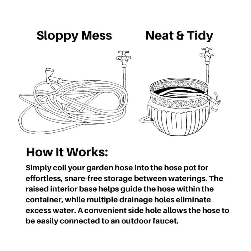 Key West Hose Pot - Blue Verde by Good Directions