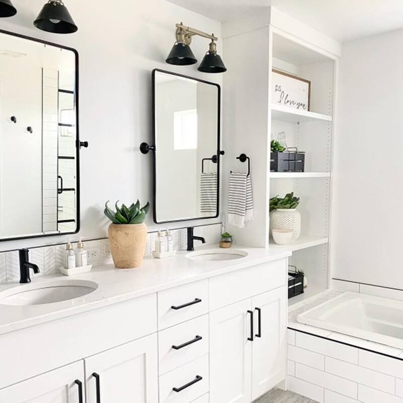 Woodvale Rectangle Metal Wall Mirrors