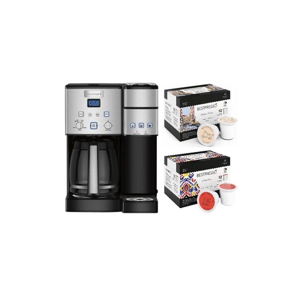 Cuisinart SS-15P1 Coffee Center 12-Cup Coffeemaker and Brewer Bundle ...