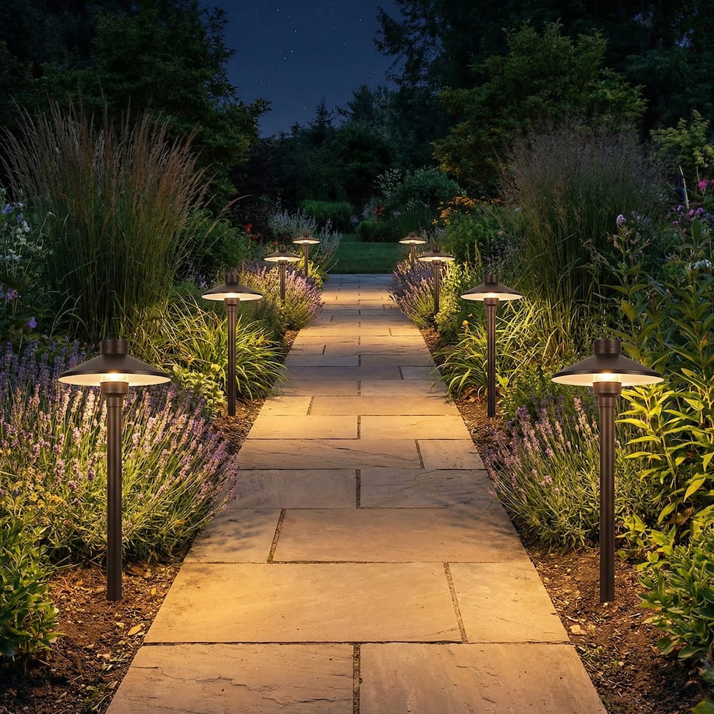 18" Antique Brass Outdoor Landscape Path Light G4 Bulb Compatible, IP65 Weatherproof - Antique Brass