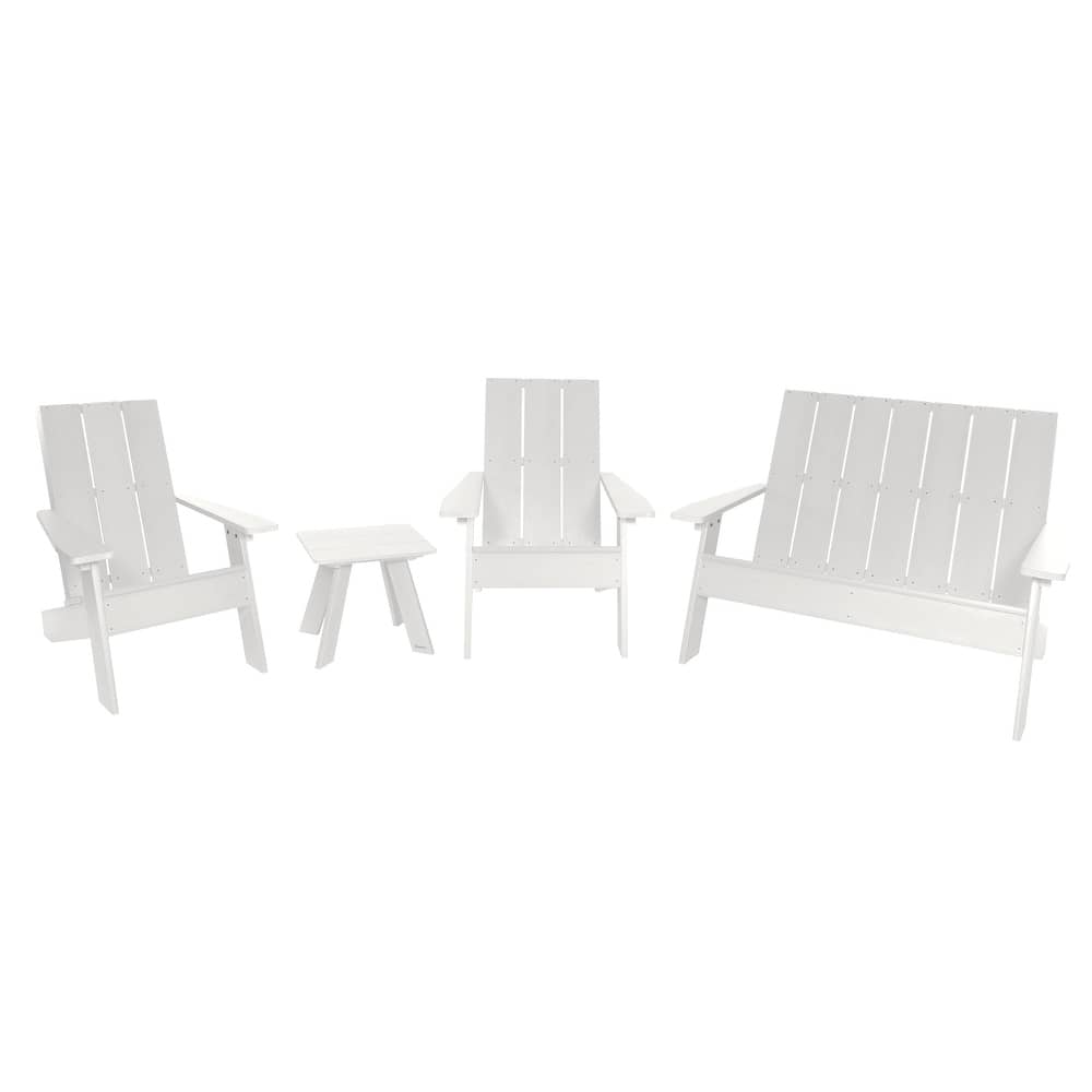 HIGHWOOD Italica Modern 4-Piece Adirondack Patio Set