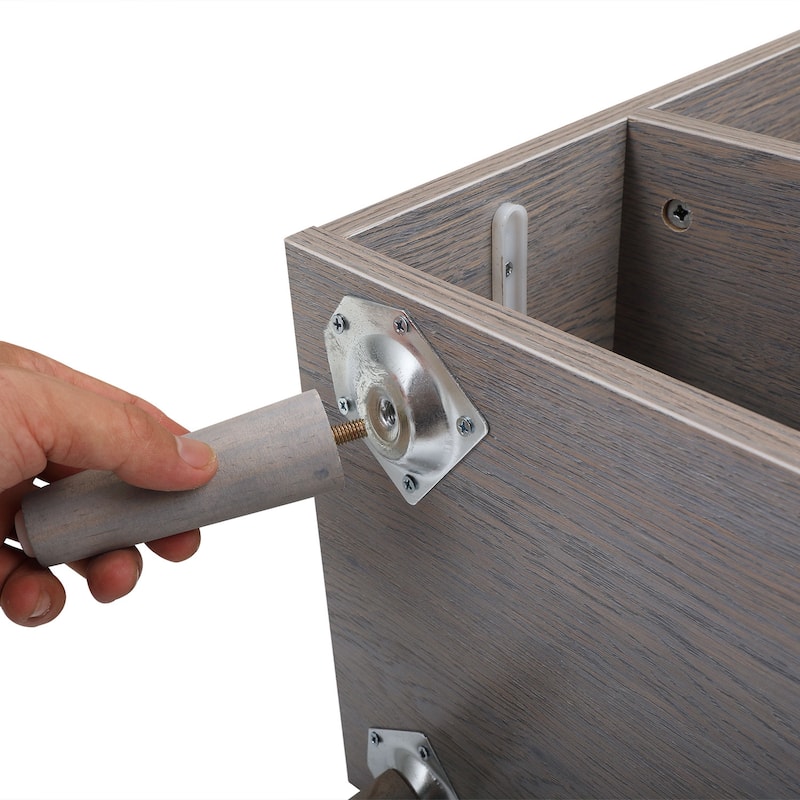 Elegant Living Room Coffee Table Storage Cabinet Side Table End Table