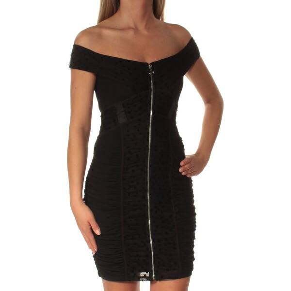 Shop Guess 108 Womens New 1519 Black Off Shoulder Short Sleeve