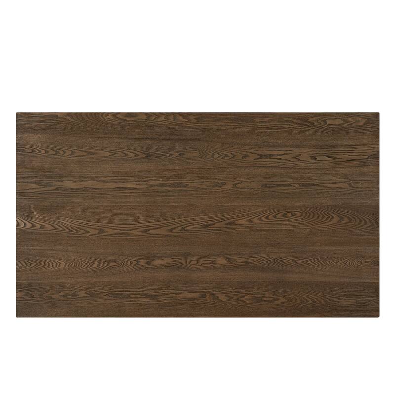 Christopher Knight Home - Modern 7-Piece Dining Set with Rectangular V-Base Dining Table & Upholstered Parsons Dining Chairs