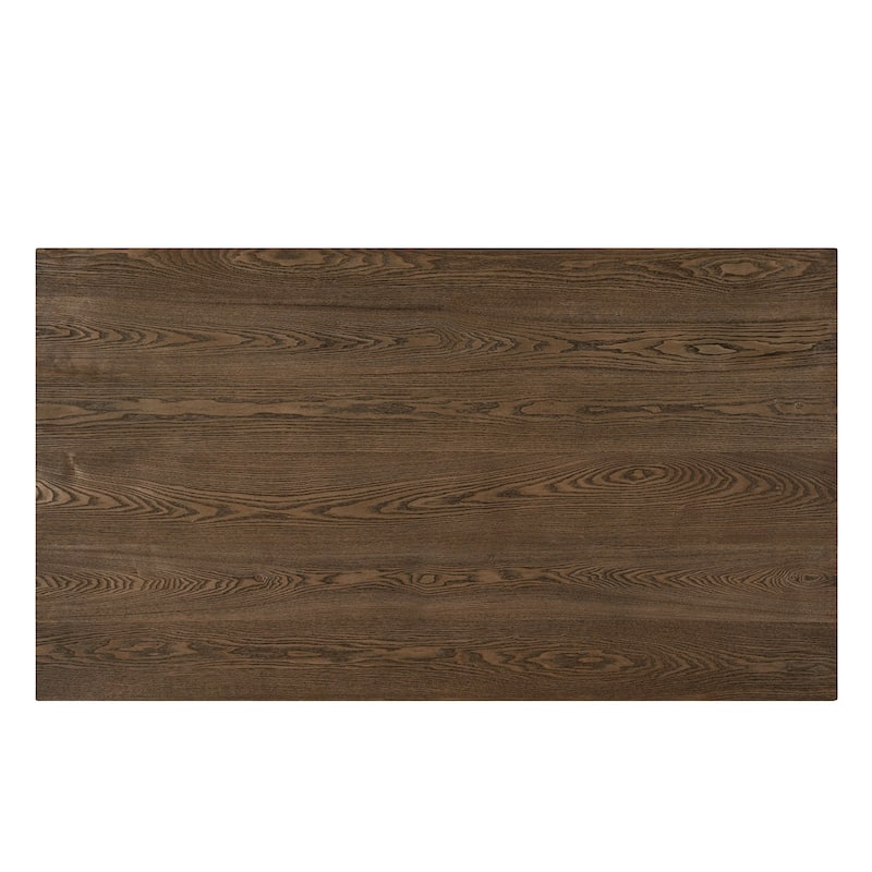 Christopher Knight Home - Vail Farmhouse Solid Wood Double V Dining Table - 63" Rectangular 6-Seater