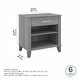preview thumbnail 29 of 41, Transitional Grey Ash Nightstand