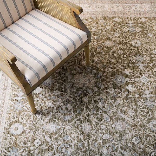 Martha Stewart Myrtille Traditional Rug - 8' x 10' - Ivory/Green