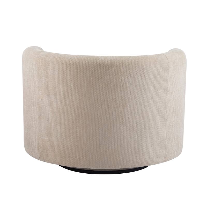 Christopher Knight Home - Swivel Green Fabric Accent Armchair with Lumbar Pillow