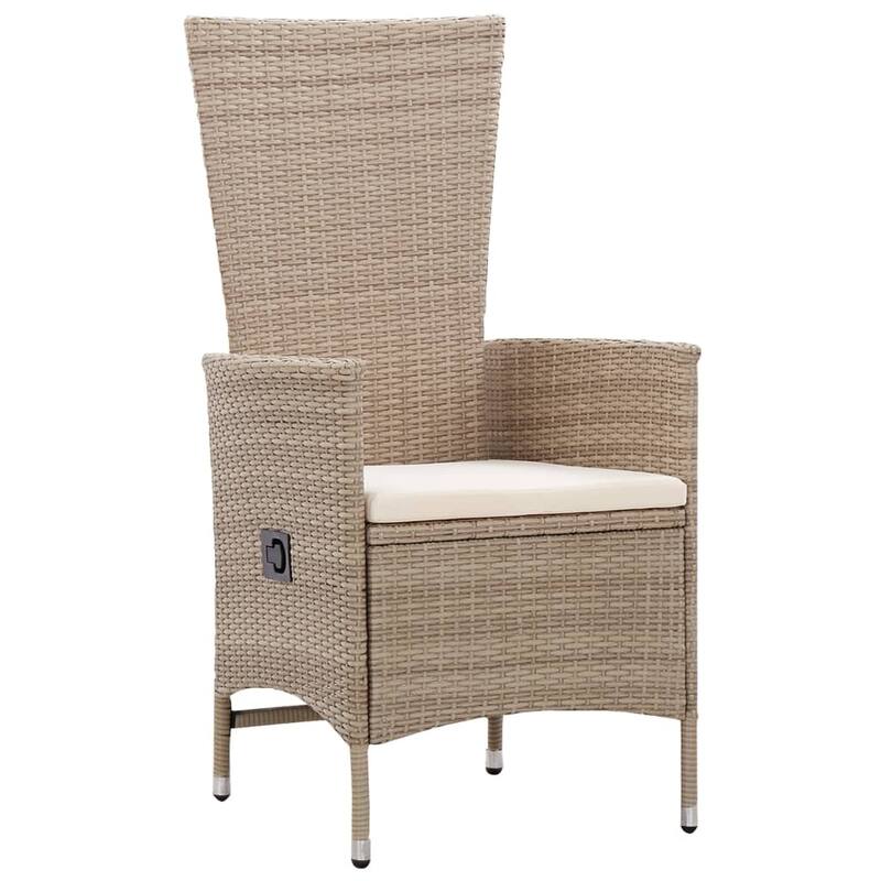 vidaXL Patio Dining Set 3/5/7 Piece Multi Colors 31.5"/55.1" Table Length