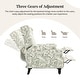 preview thumbnail 92 of 91, Linen Manual Upholstered Recliner with Wood Legs