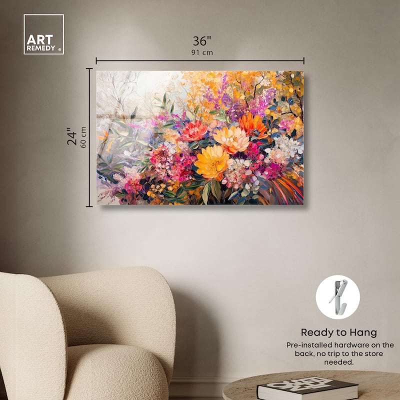 Amber Auras Acrylic by Art Remedy, Ready to Hang