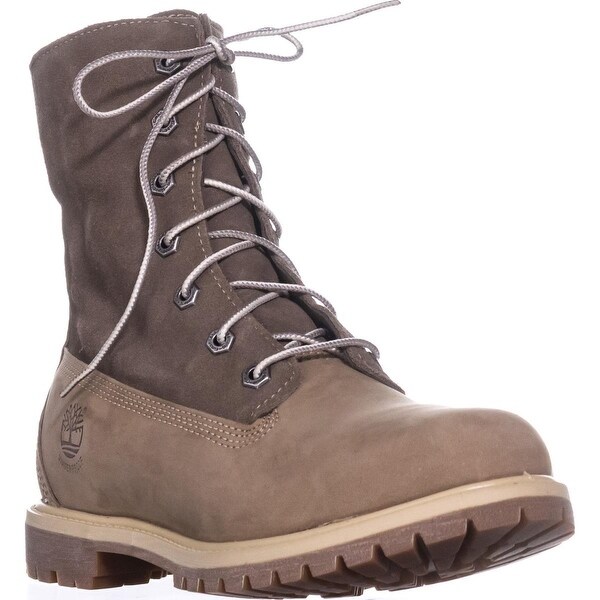 Timberland Teddy Fleece Lace-Up Boots, Light Brown