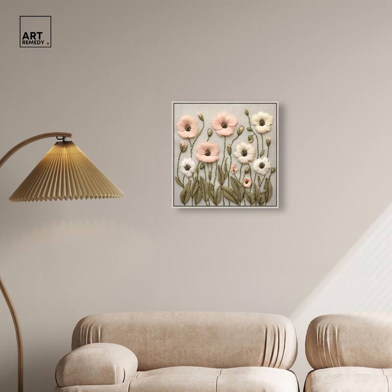 Stitched Serenity I Canvas by Art Remedy