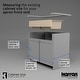 preview thumbnail 65 of 75, Karran Retrofit Farmhouse Quartz 34 in. Double Bowl 50/50 Sink Kit