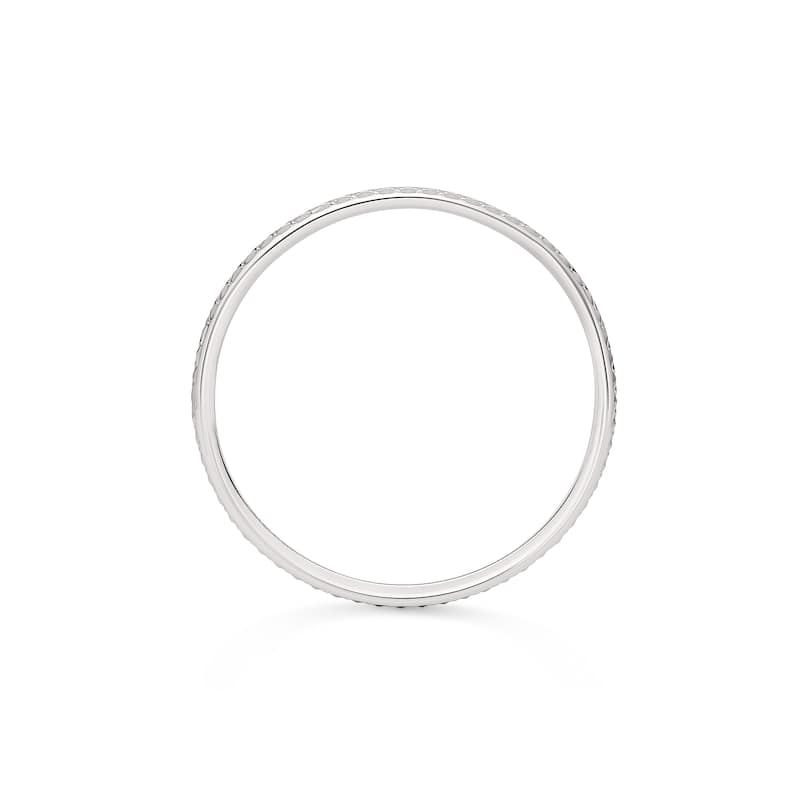 Clover 14K Gold Diamond-Cut Wedding Band & Stacking Ring 2mm