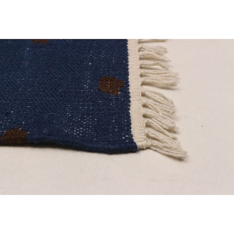 Ankara FW Navy Kilim 5'1" x 8'1" - 5'1 x 8'1