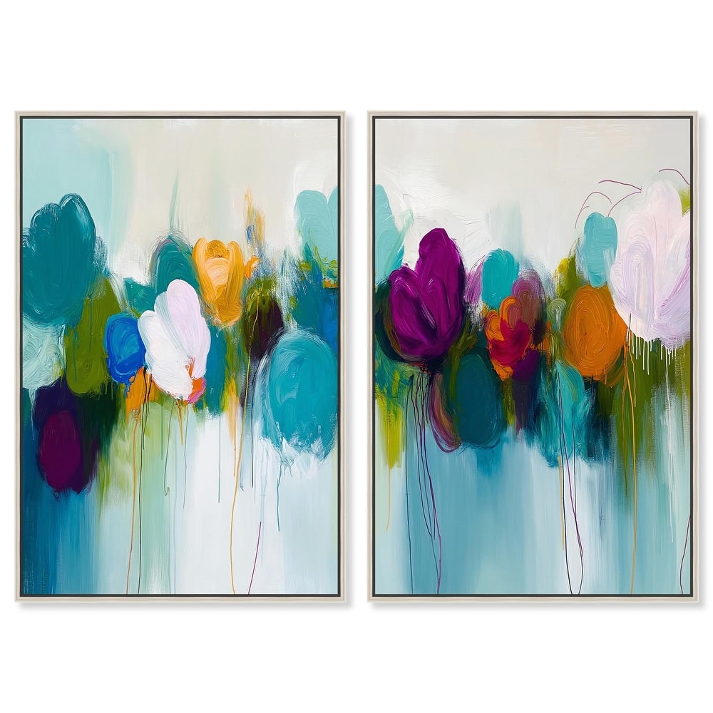 Expressive Flow II Canvas Set of 2 by Art Remedy