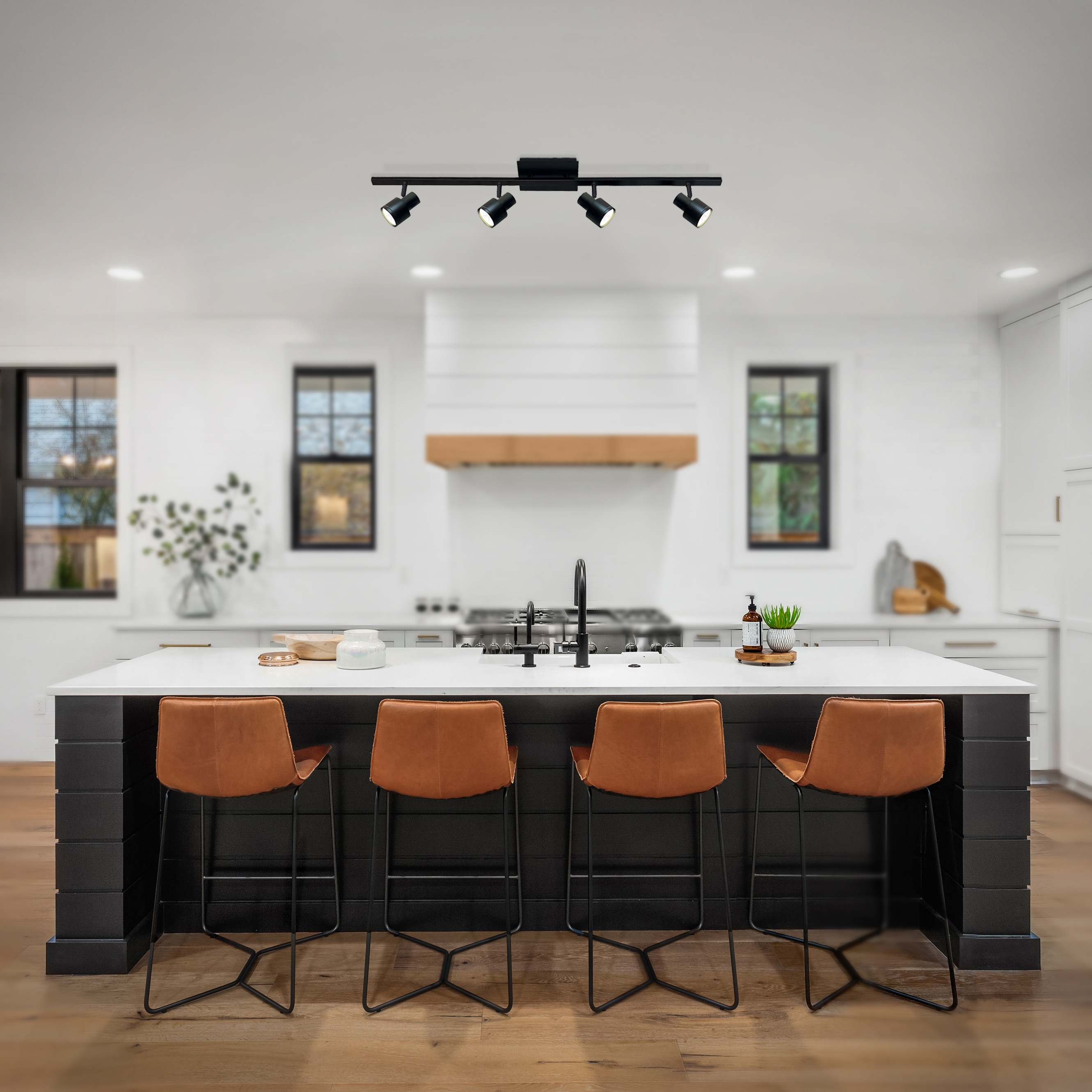 Modern track best sale lighting kitchen