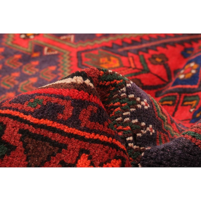 ECARPETGALLERY Hand-knotted Andelz Red Wool Rug - 4'3 x 6'6