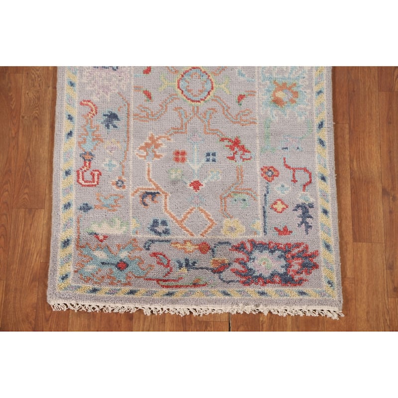Oushak Oriental Accent Rug Hand-Knotted Wool Carpet - 2'10" x 5'11"